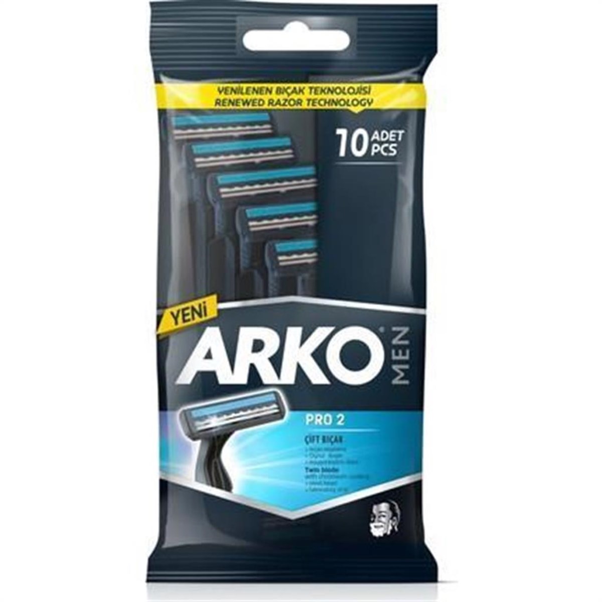 Arko Men Traş Bıçağı Kullan At 10 Lu Tek Bıçaklı