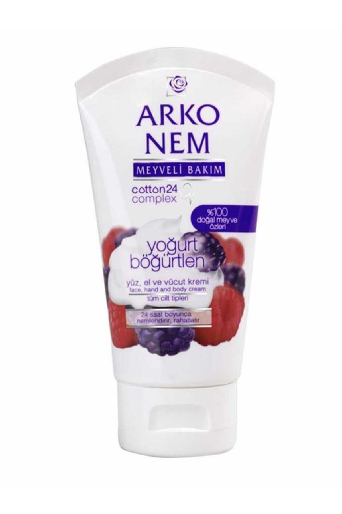 Arko Meyveli Bakım Kremi Yoğurt & Böğürtlen 75 Ml