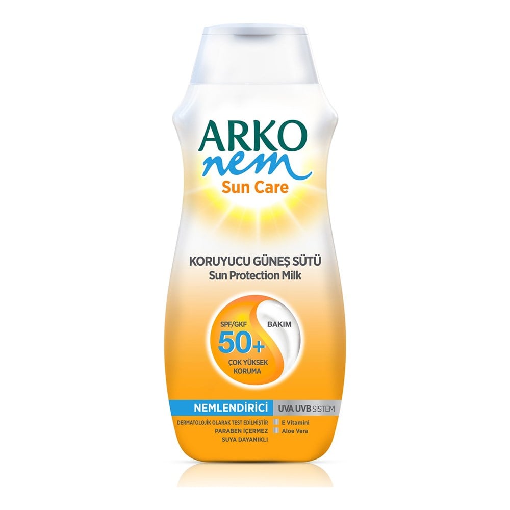 Arko Sun 200 Ml Koruyucu Güneş Sütü  Hassas Ciltler İçin Sfp 50