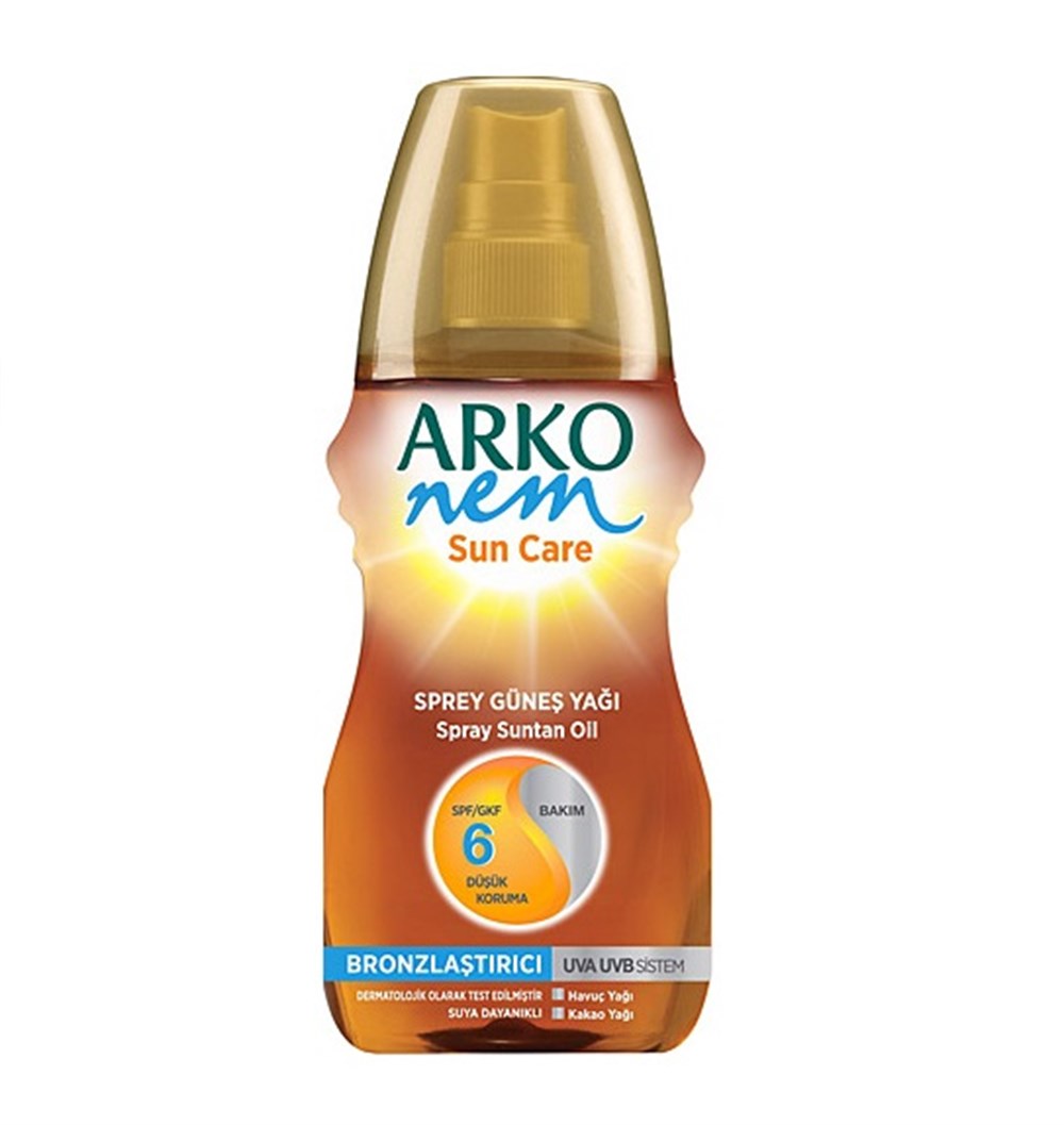 Arko Sun Nem Koruyucu Sprey Yağ 150 ml Spf 6