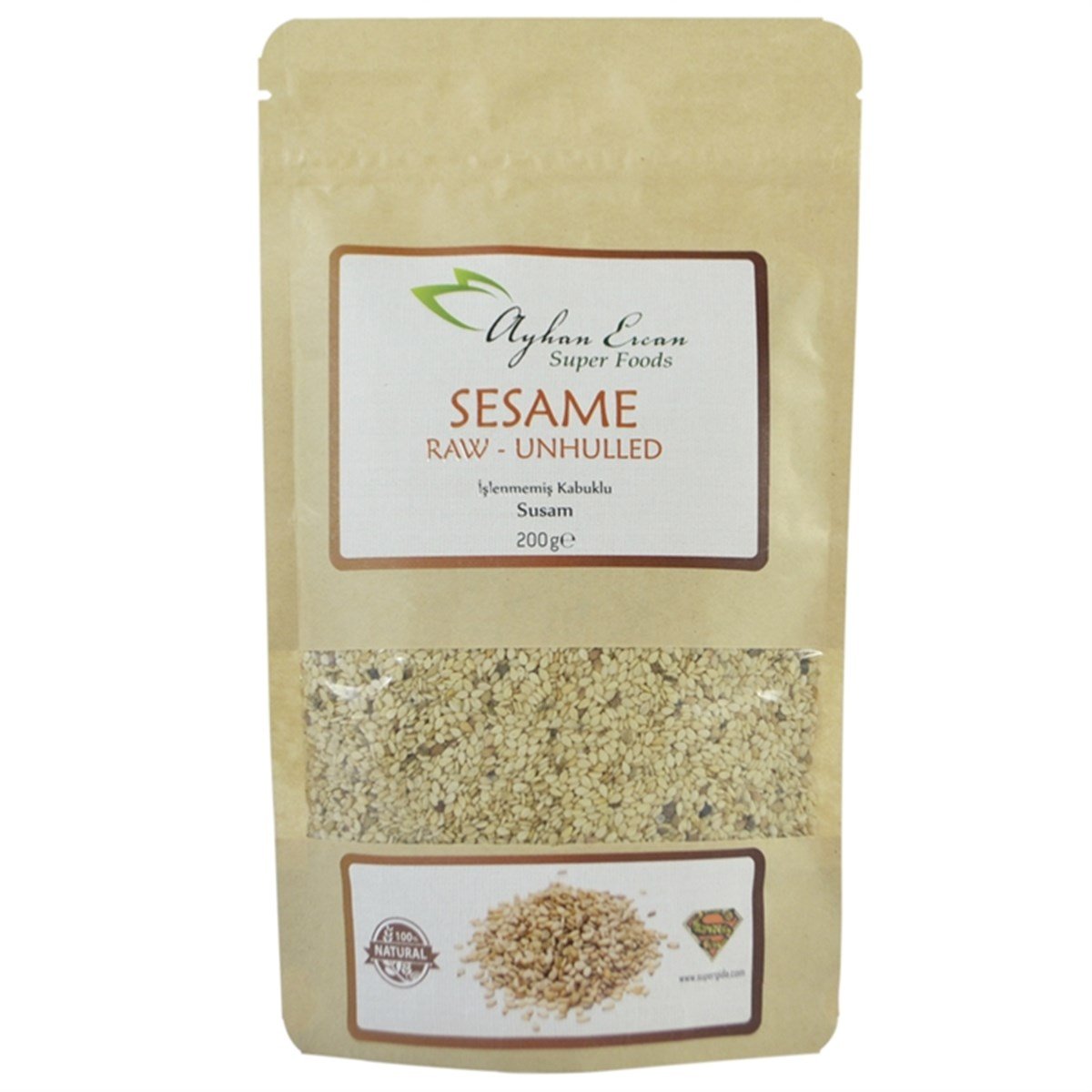 Ayhan Ercan İşlenmemiş Kabuklu Susam 200 Gr