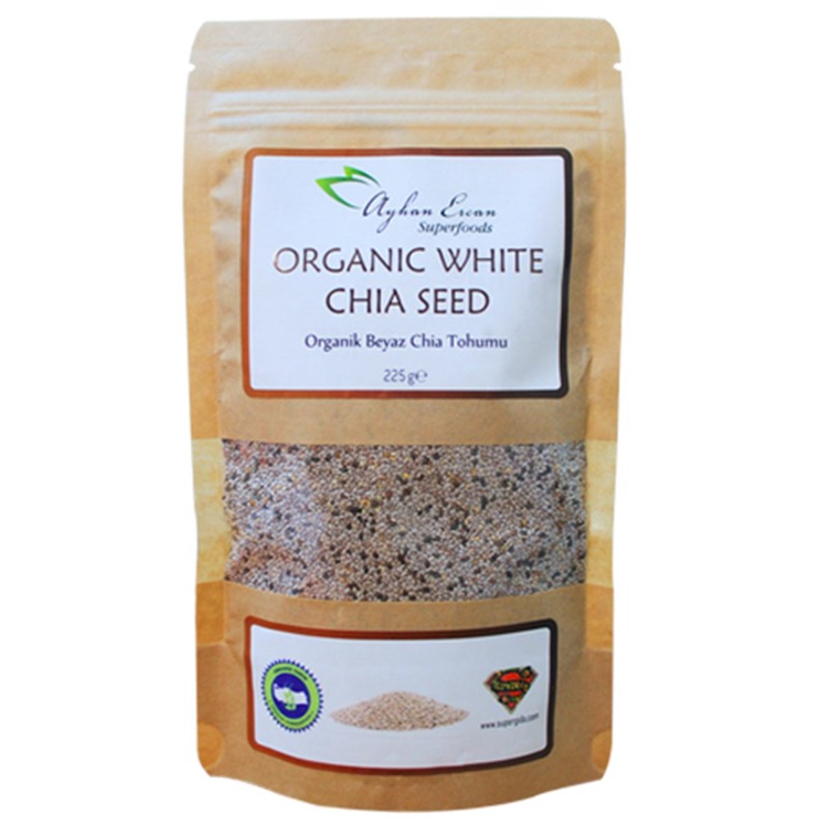 Ayhan Ercan Organik Beyaz Chia Tohumu 225 Gr