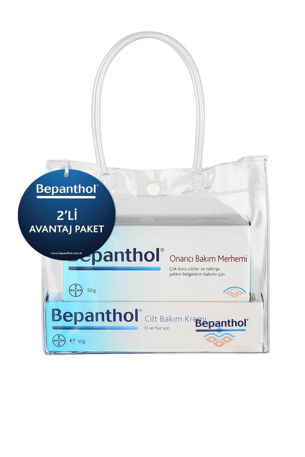 Bepanthol 50Gr Onarıcı Bakım Merhemı+ 30 Gr Cilt Bakım Kremi 