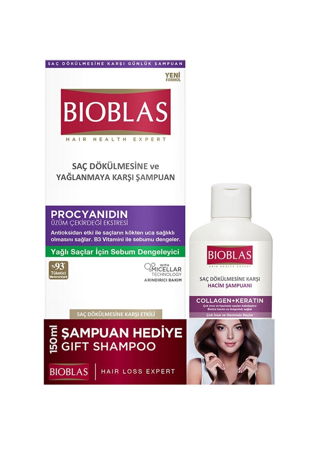 Bioblas Şampuan Yağlanmaya Karşı 360 Ml + 150 Ml