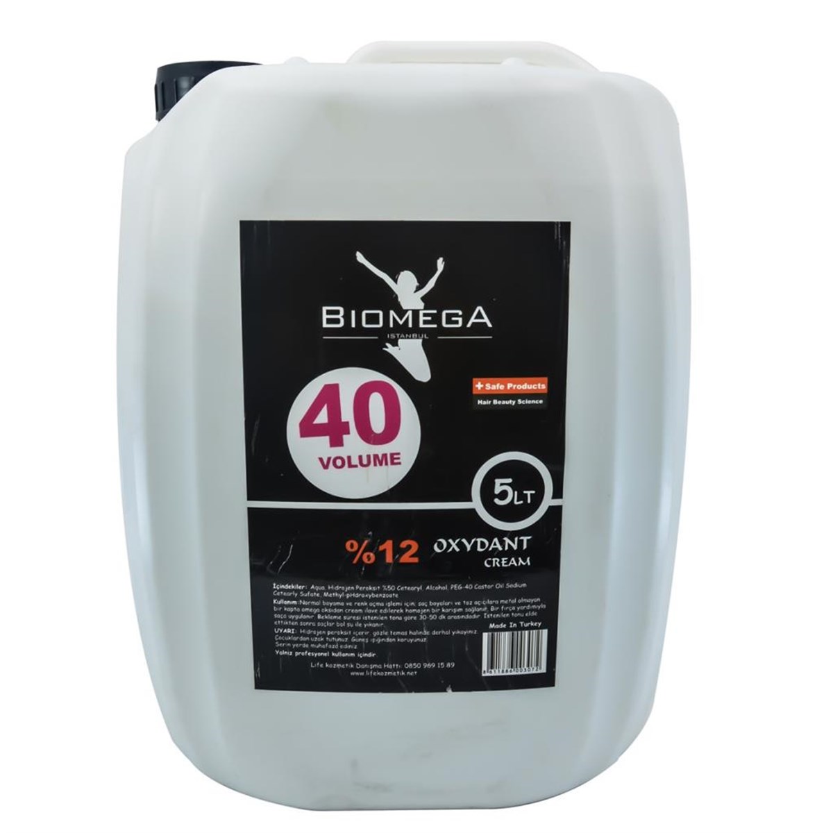 Bıomega %12 40 Volume Oksidan Krem 5000 Ml