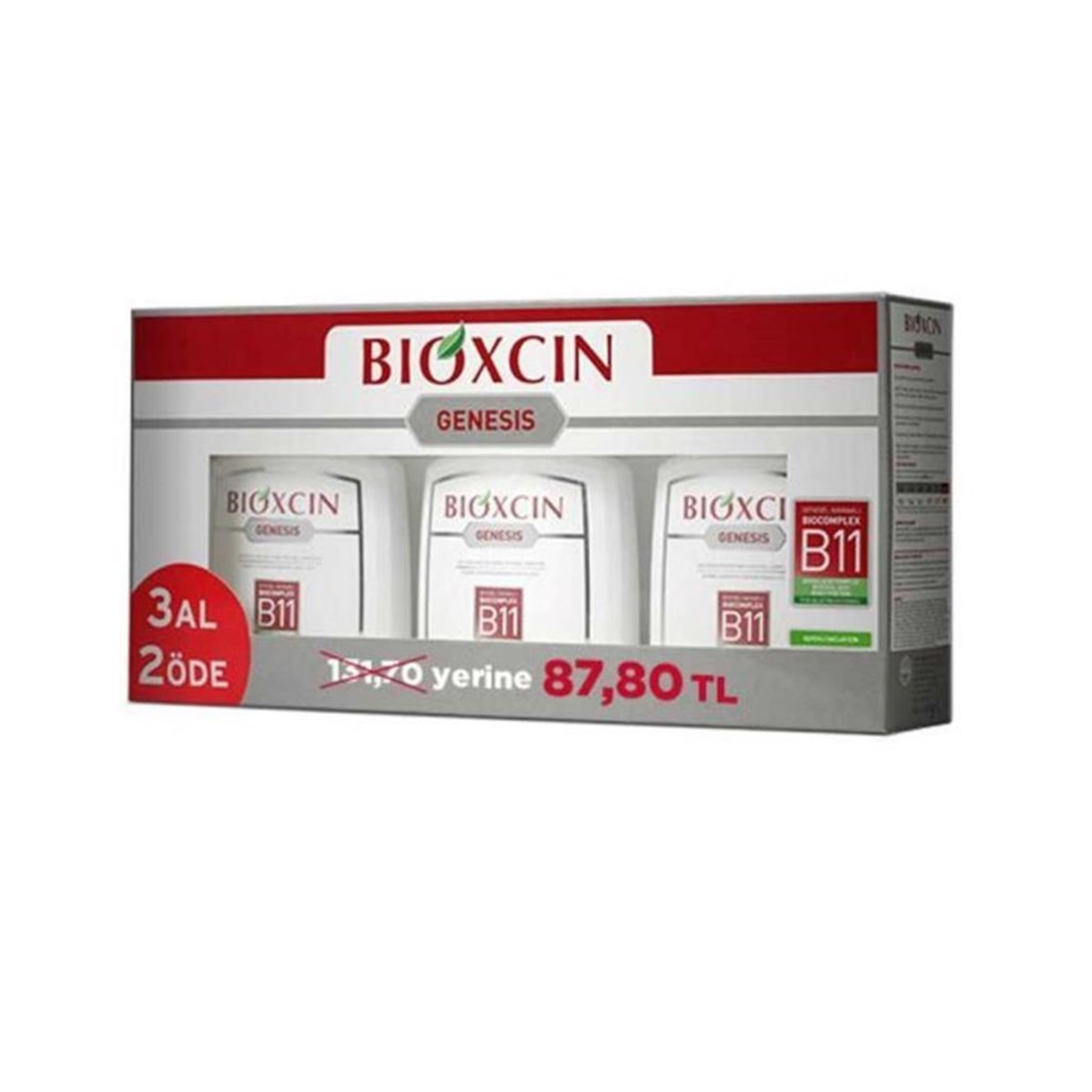 Bioxcin Genesis 3 Al 2 Öde Tüm Saç Tipleri için Şampuan 3x300 Ml