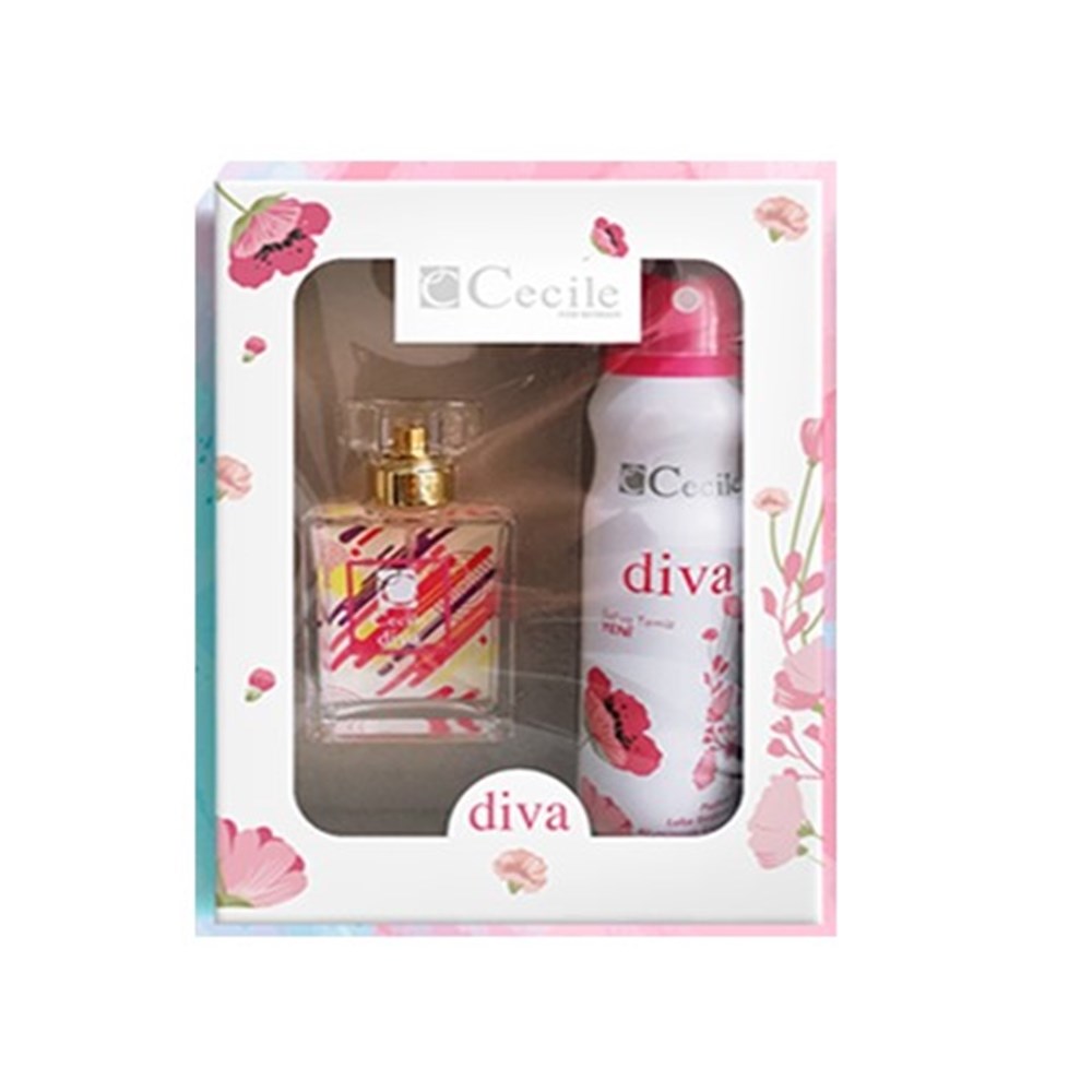 Cecile Diva Kadın Set Parfüm 55 Ml EDT + Deodorant 150 Ml