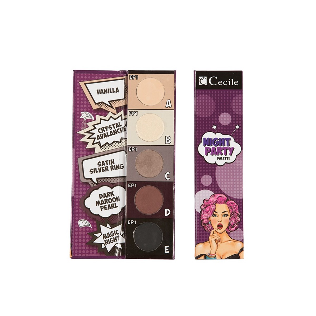 Cecile Eyeshadow Palette Far Paleti 01 Night Party