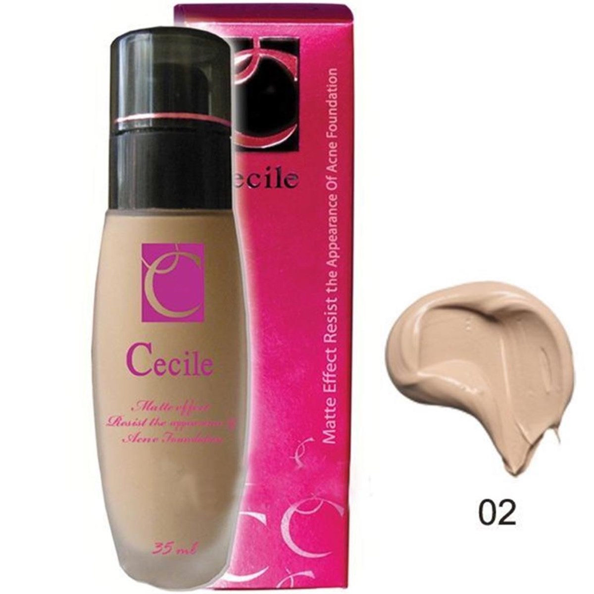Cecile Matte Effect Resist To Acne Fondoten 02