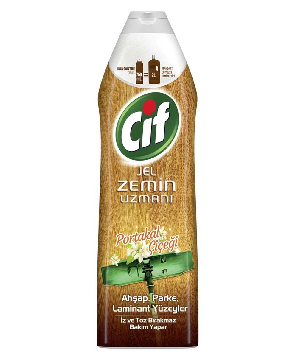 Cif Jel  Parke ve Laminant Zemin Uzmanı Portakal Çiçeği 750 ml