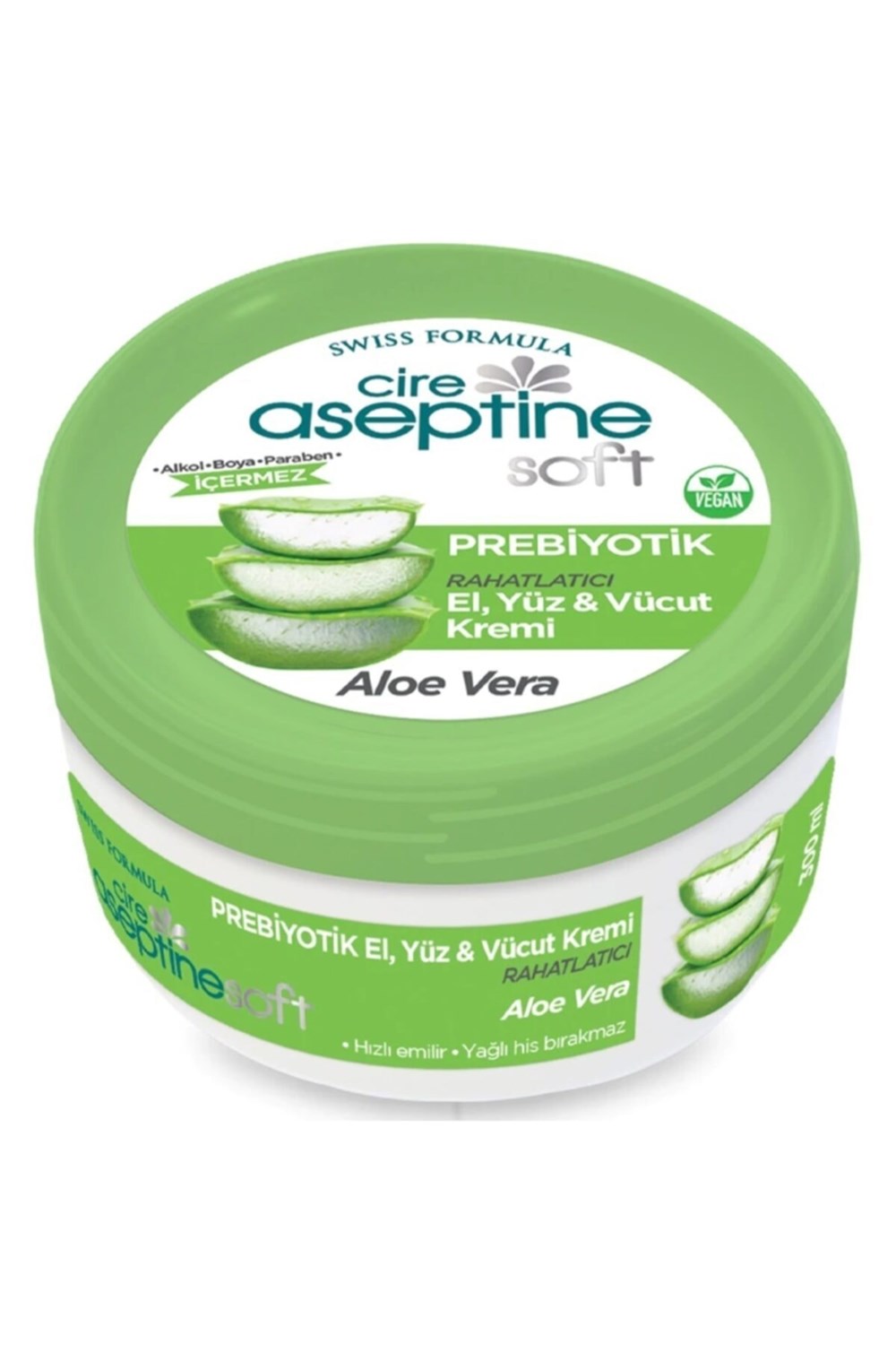 Cire Aseptine 300 Ml Soft Prebiyotik El Yüz Vücut Kremi Aloevera