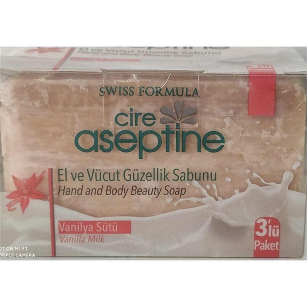 Cire Aseptine 3'lü El Ve Vücut Güzelllik Sabunu Vanilya Sütü