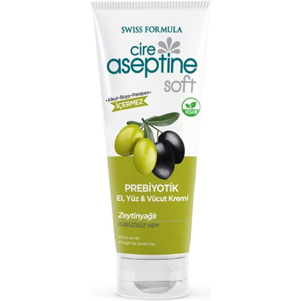 Cire Aseptine 75 Ml Soft Prebiyotik El Yüz Vücut Kremi Zeytinyağlı