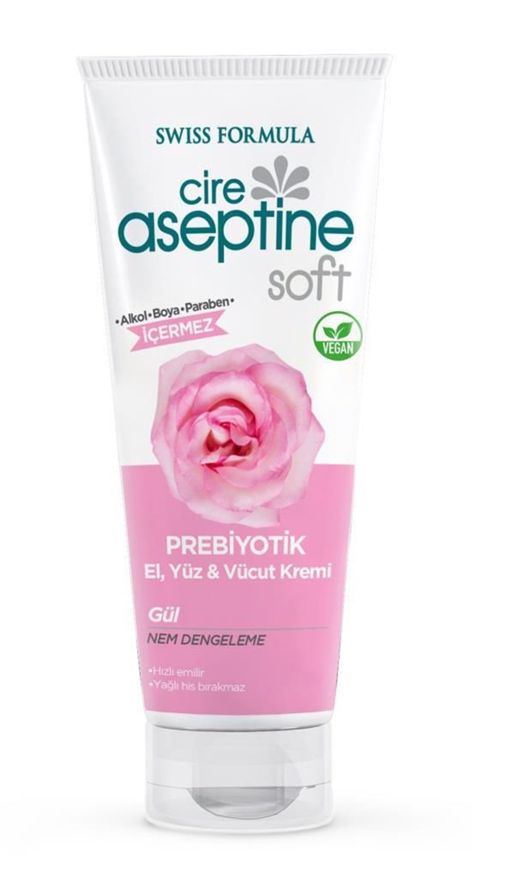 Cire Aseptine 75 Ml Soft Prebiyotik El Yüz Vücut Kremi Gül
