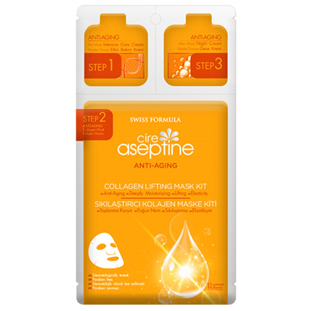 Cire Aseptine Anti Aging Sıkılaştırıcı Kolajen Yüz Maskesi 