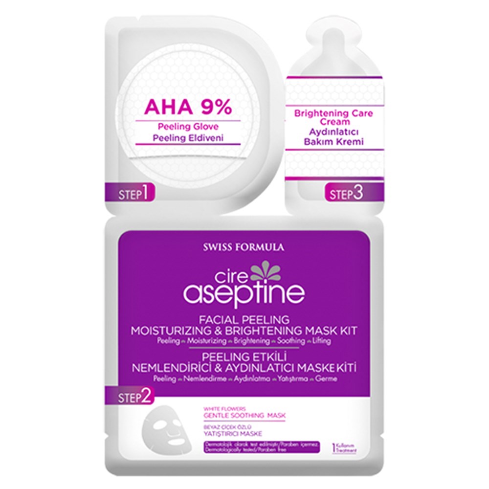 Cire Aseptine Peeling Etkili Nemlendirici & Aydınlatıcı Yüz Maskesi 