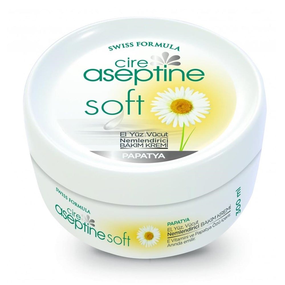 Cire Aseptine Soft Papatya Ozlu Kavanoz 300 Ml
