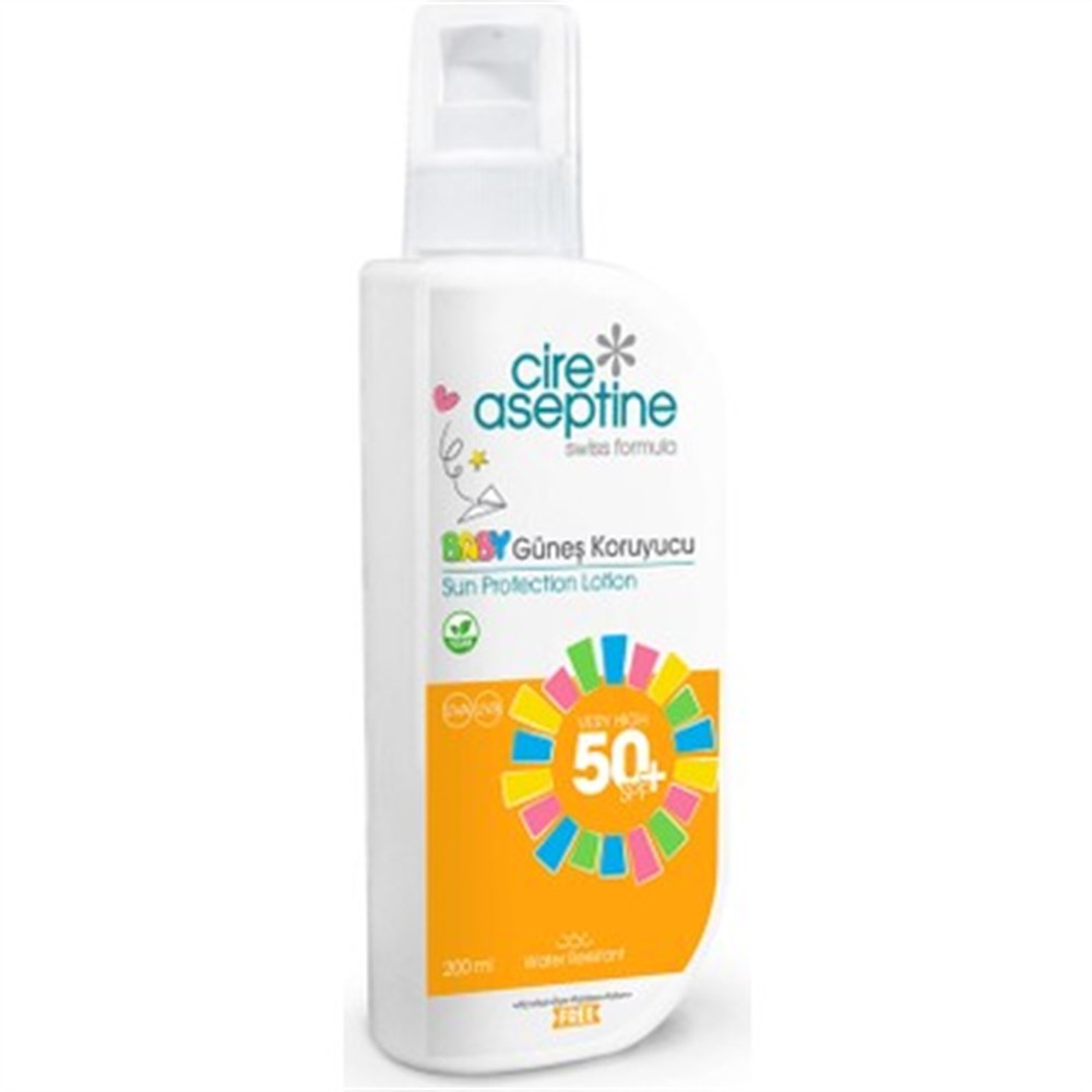 Cire Aseptine Sun 50 SPF Güneş Koruyucu Baby 200 Ml