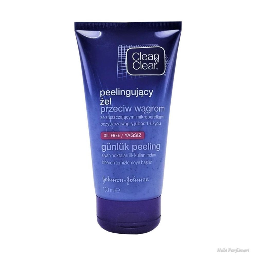 Clean & Clear Siyah Nokta Temizleyici Yağsız Günlük Peeling Krem Jel 150 ml