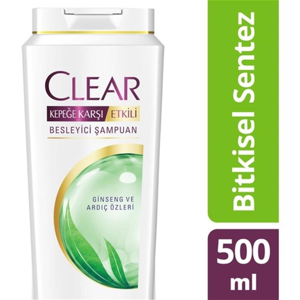 Clear Şampuan 500 Ml Ginseng Ve Ardıç Özleri 