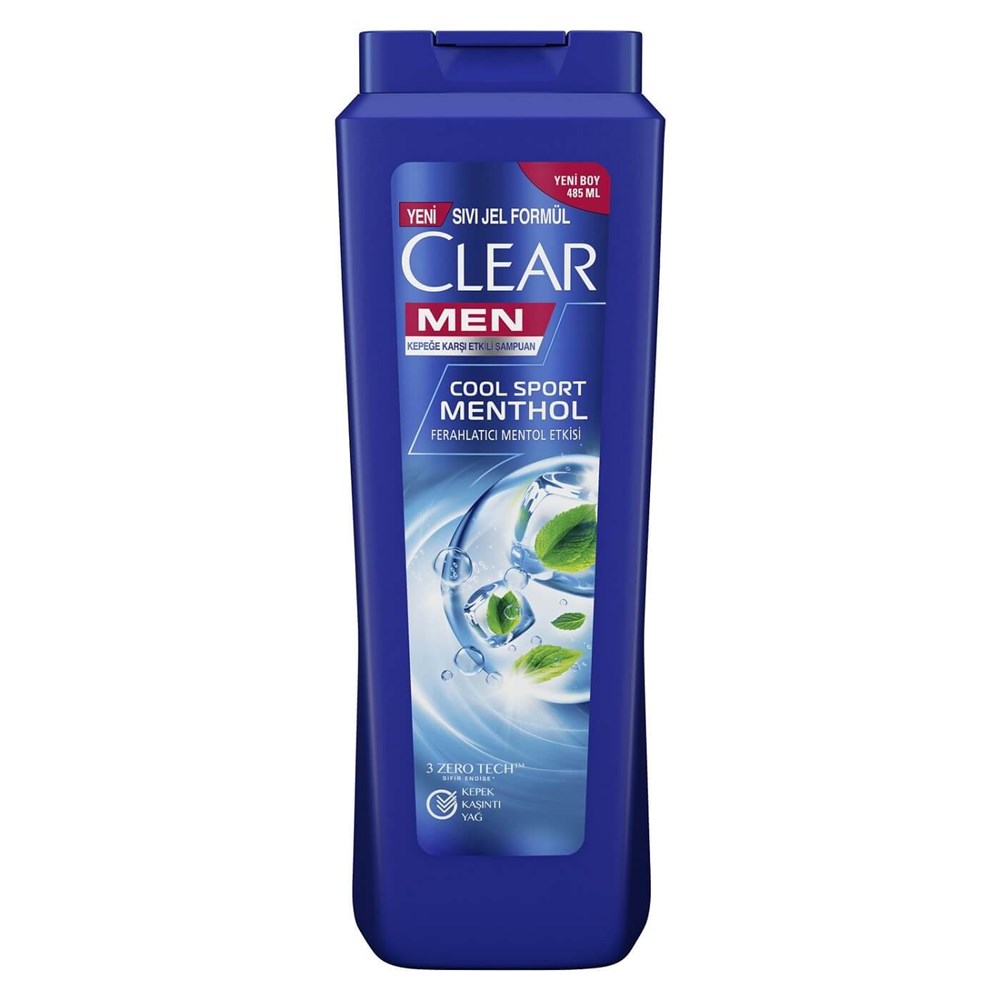 Clear Şampuan Men 485 Ml Cool Sport Menthol