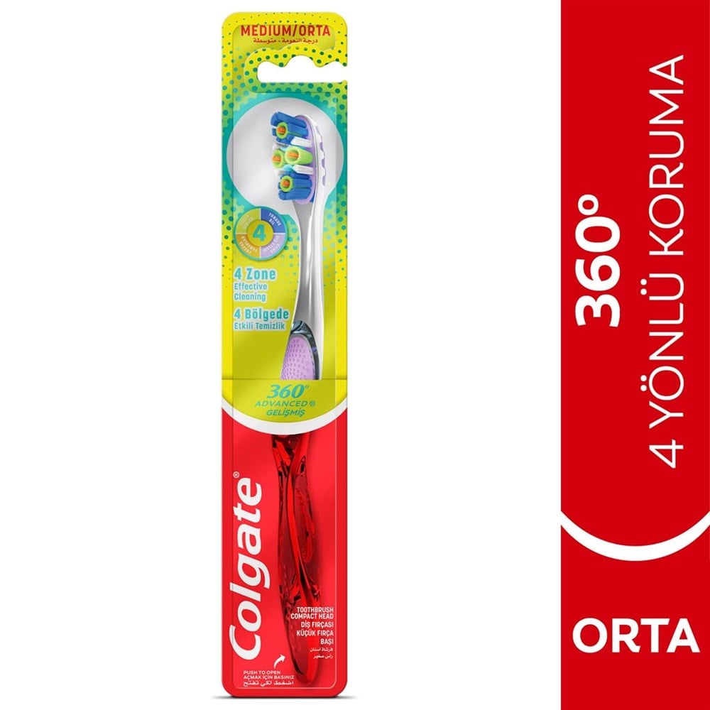 Colgate Diş Fırçası 360 4 Bölgede Etkili Temizlik