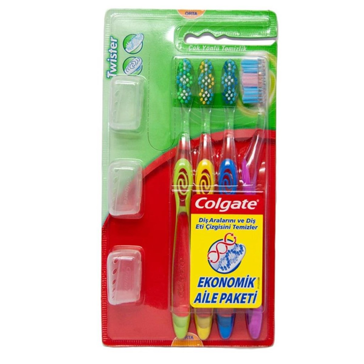 Colgate Diş Frıçası Twister Orta 3+1