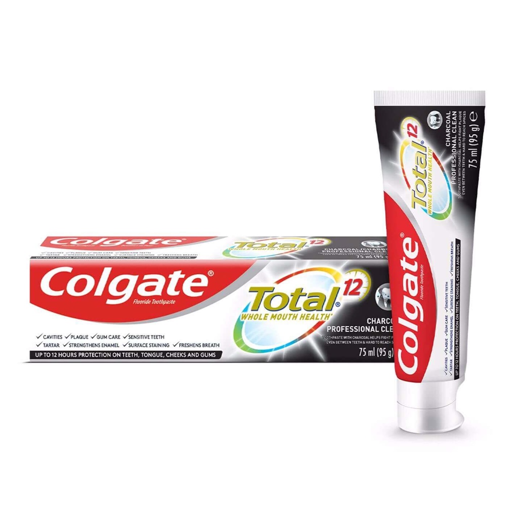 Colgate.Total. Dıs Macunu.75.Ml.Aktıf.Komur.Temızlık