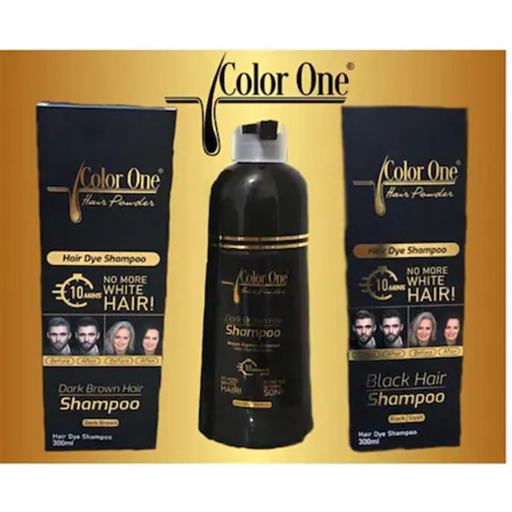 Color One Hair Saç Siyahlaştırıcı Şampuan Boya 300 Ml
