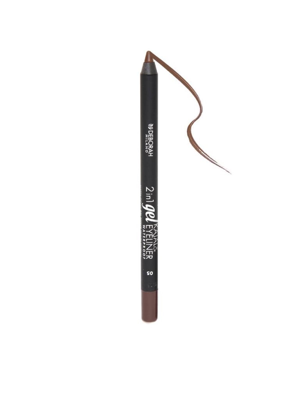 Deborah 2in1 Gel Kajal  Eyeliner Pencil Göz Kahve 05