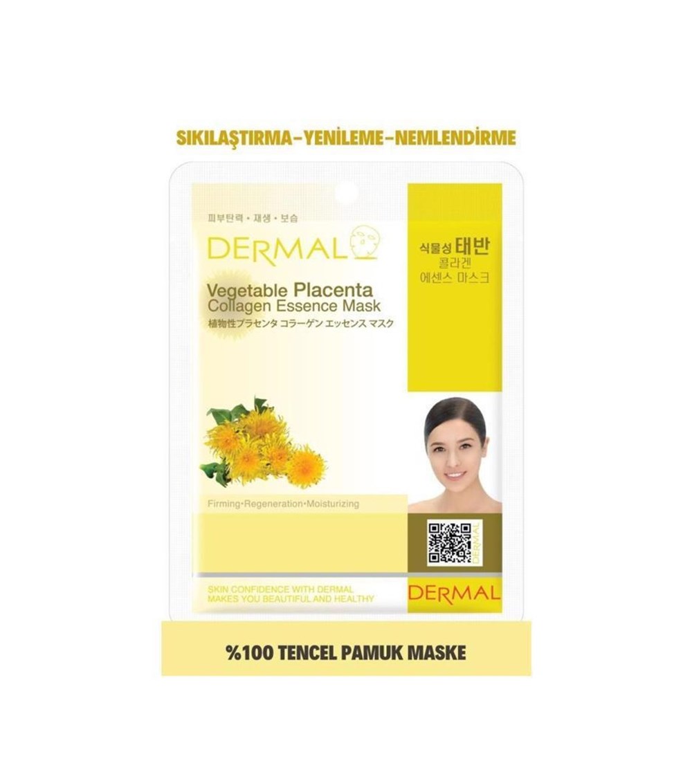 Dermal Bitki Plesantası Özlü Kollajen Maskesi 23Gr