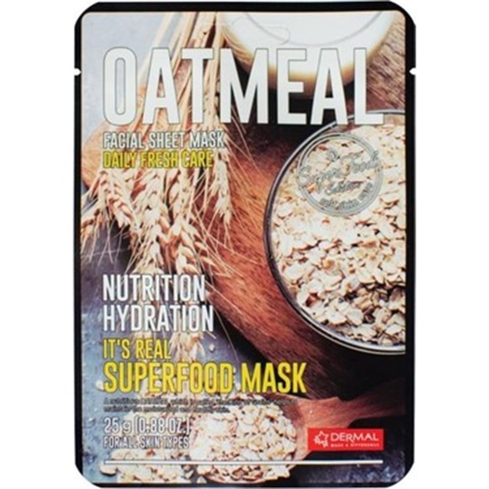 Dermal It's Real Super Yüz Maskesi Yulaf 25Gr