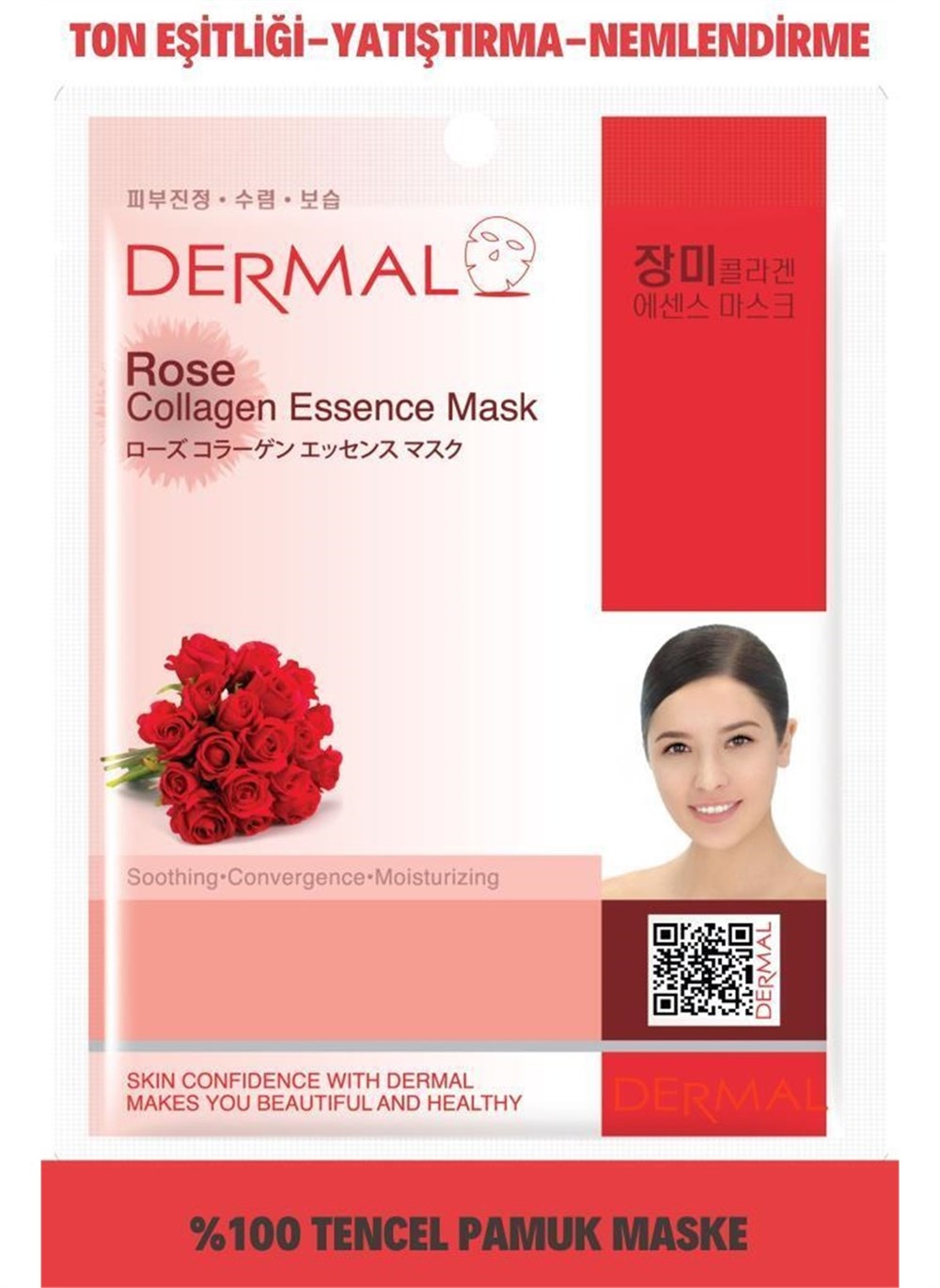 Dermal Rose Collagen Essence Maske 23Gr