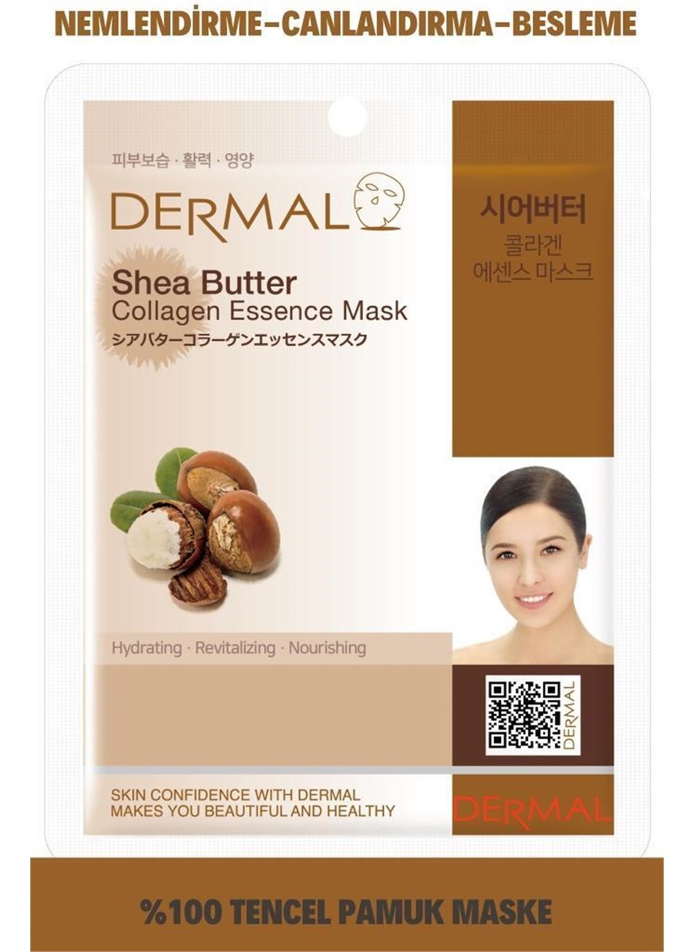 Dermal Shea Butter Collagen Essence Maske 23Gr