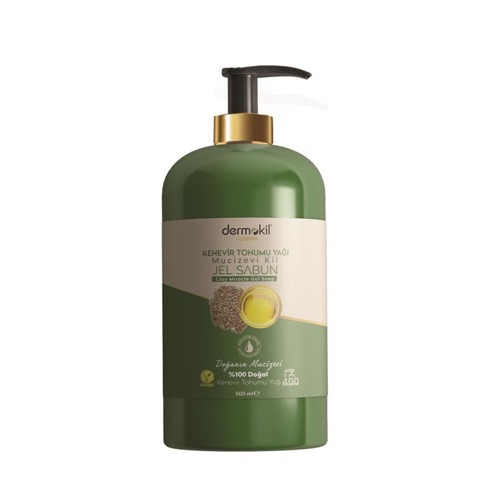 Dermokil Jel Sabun 500 ml Kenevir Tohumu Yağı