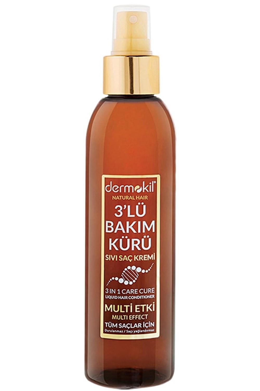 Dermokil Natural Hair Sıvı Saç Kremi 200 Ml 3'lü Bakım Kürü