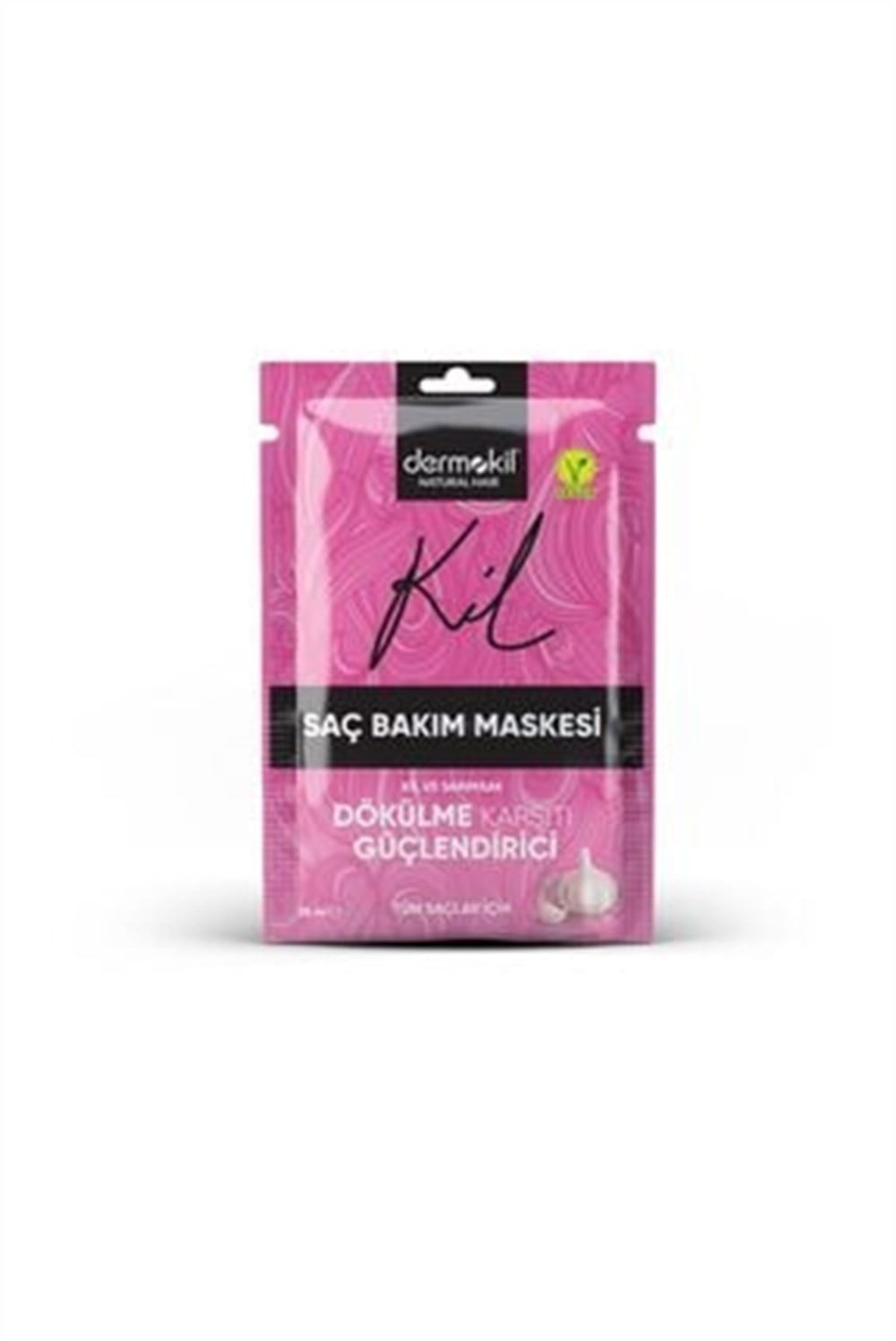 Dermokil Saç Bakım Maskesi-Kil ve Sarımsak Güçlendirici Etkisi-Saç Dökülmelerine Karşı 35 Ml