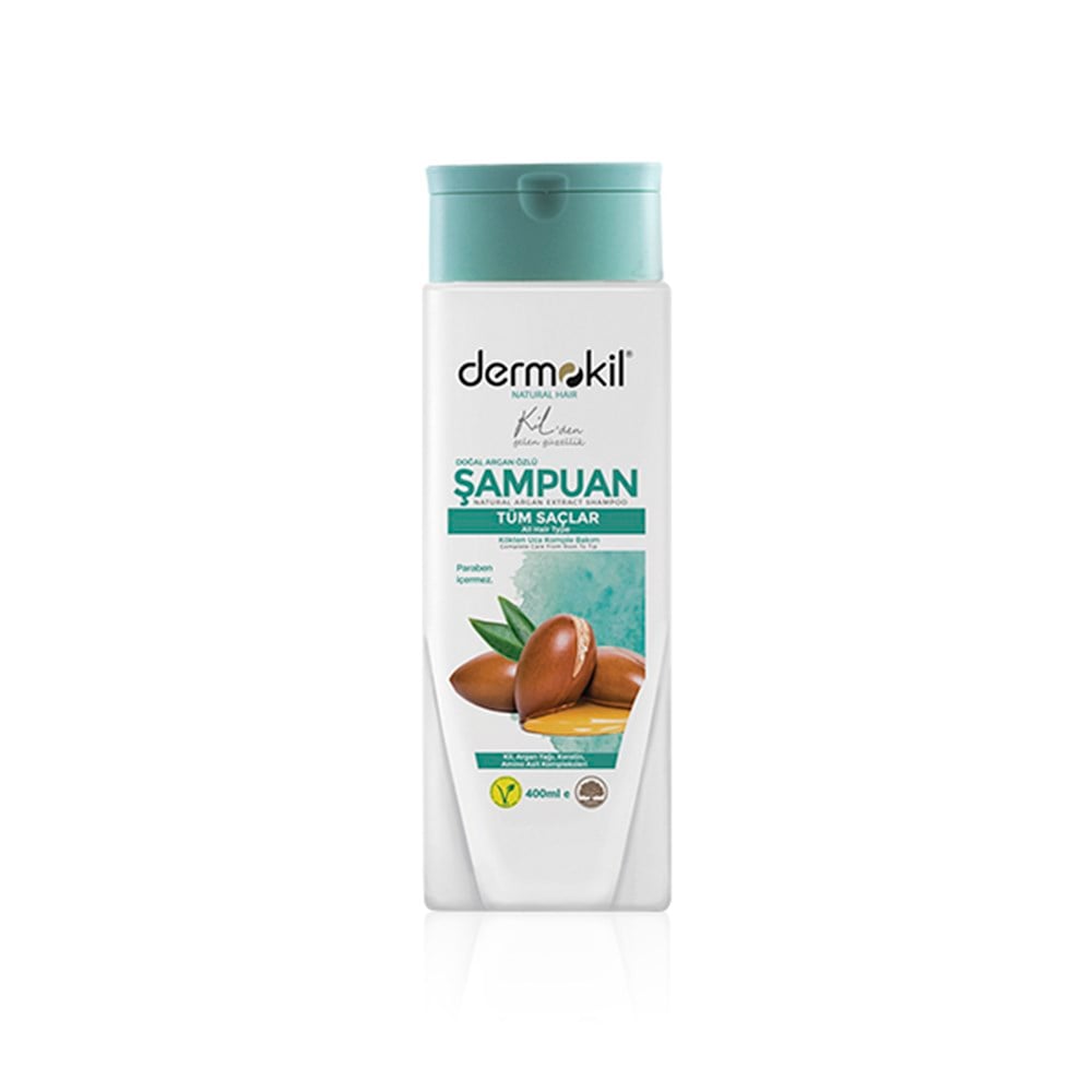 Dermokil Şampuan 400 ml Doğal Argan Özlü