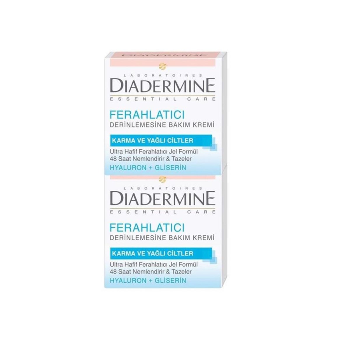 Diadermine Essentials 48 saat Nemlendirici Jel Krem 2'li 50 Ml + 50 Ml