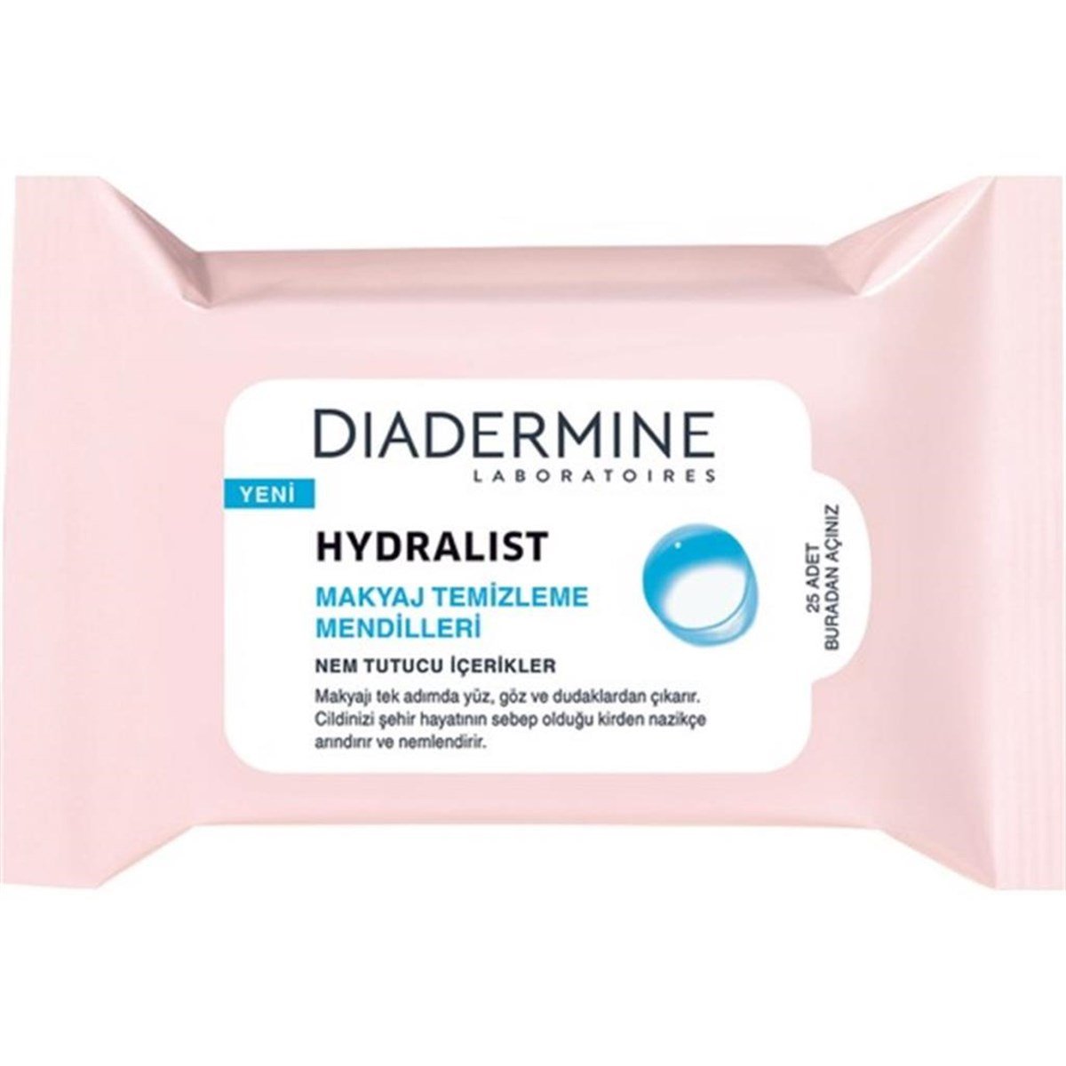 Diadermine Hydralist Makyaj Temizleme Mendilleri 25 Adet