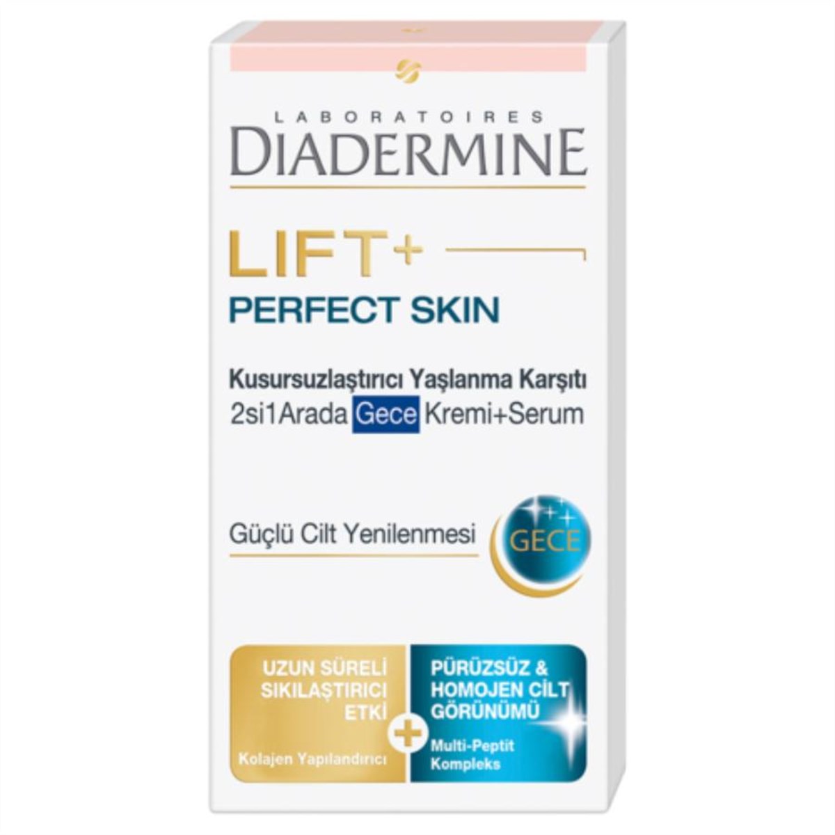 Diadermine Lift+ Perfect Skin 2si 1arada Gece Kremi-Serum 50 Ml