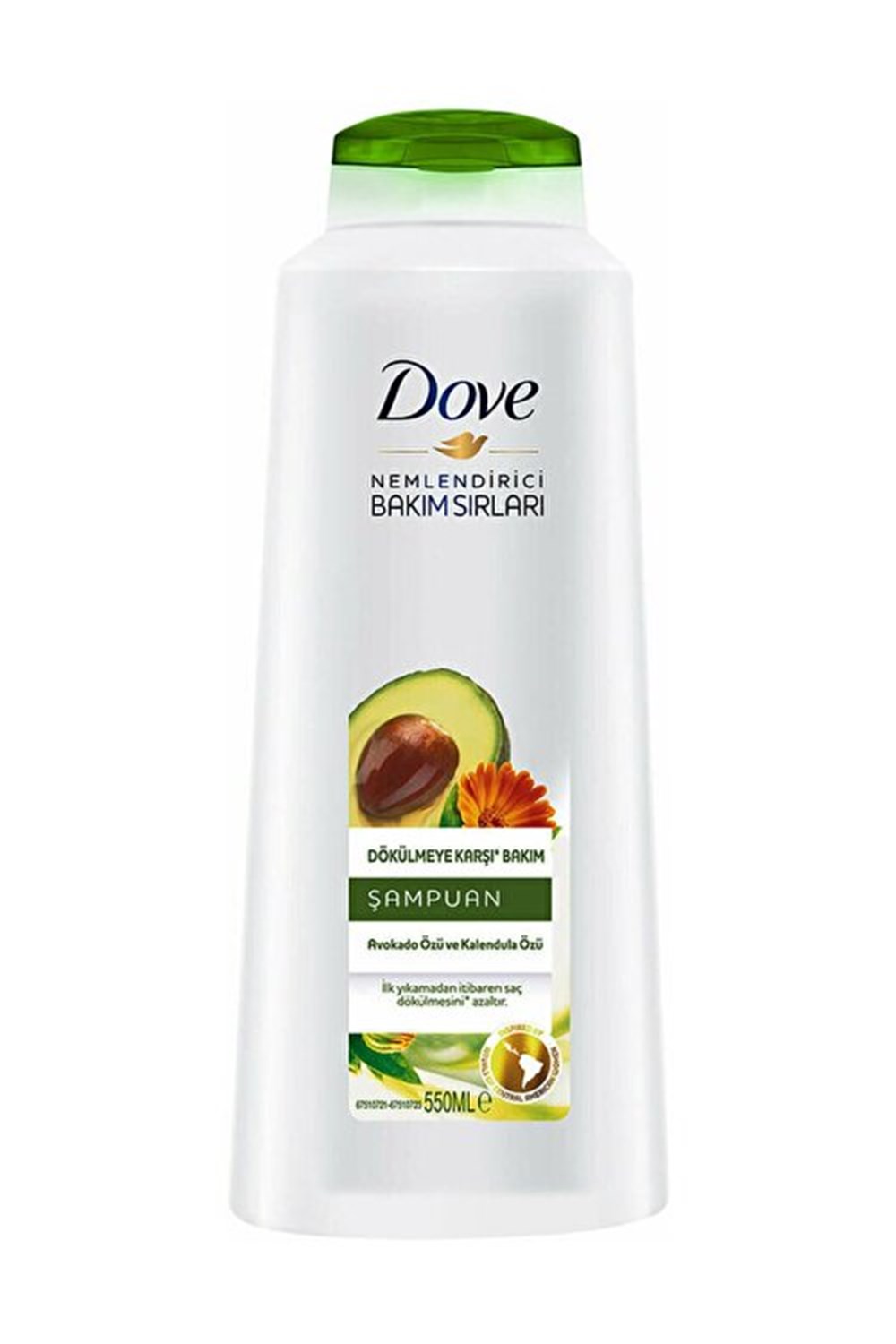 Dove Şampuan 550 Ml Avocado Yağı Strong .Sh 