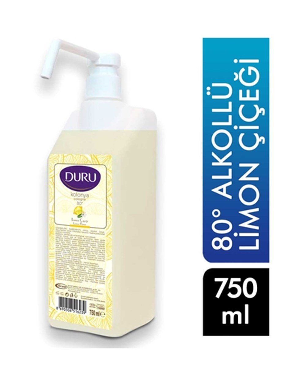 Duru Limon Çiçeği Kolonya Pompalı 750 Ml