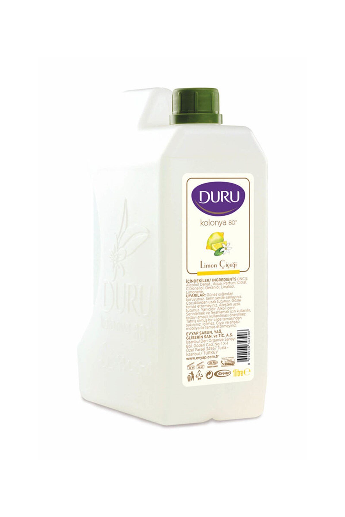 Duru Limon Kolonyası 1 Lt Bidon