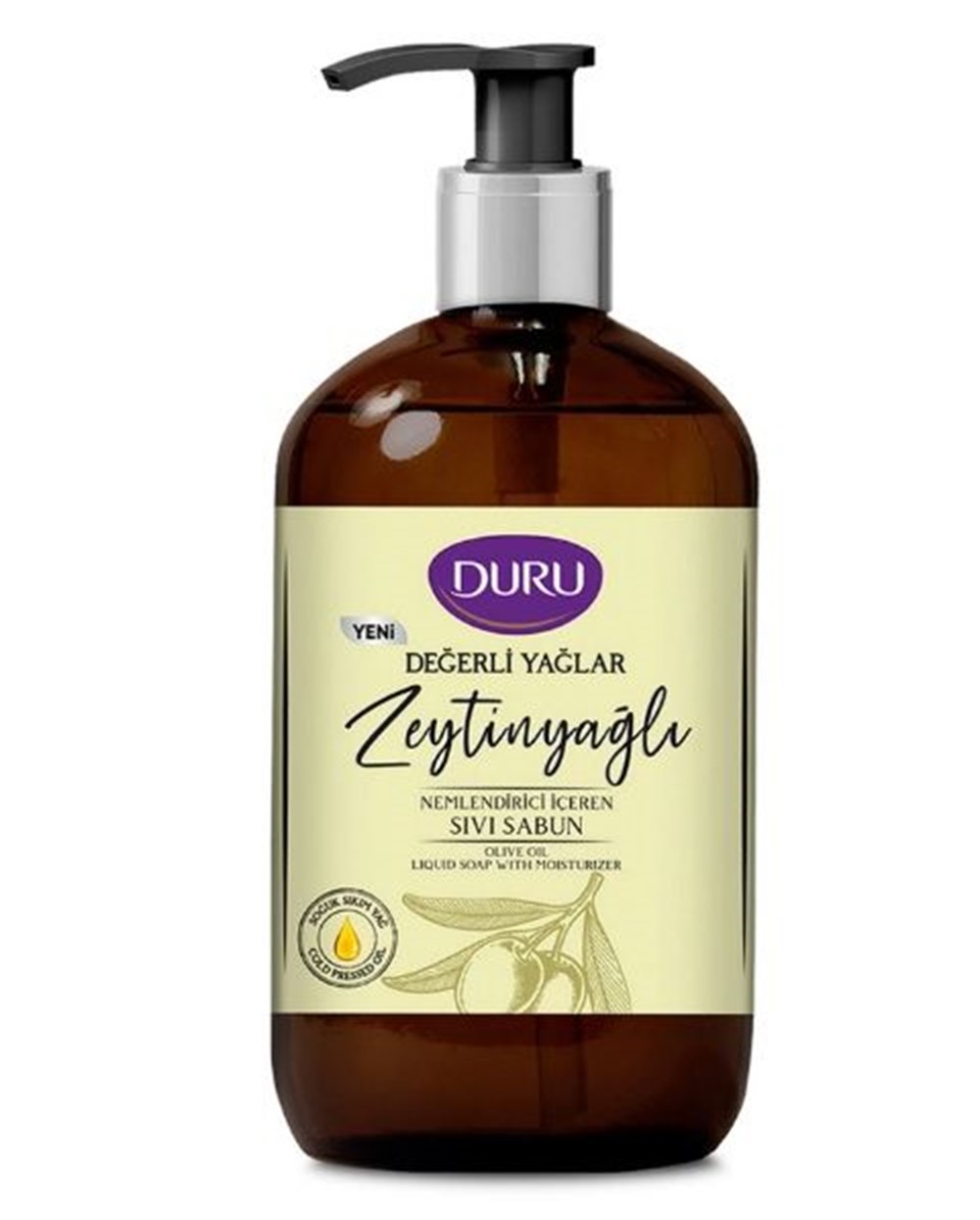 Duru Sıvı Sabun 500Ml Değerli Yağlar Nemlendiricili Zeytinyağlı Yağ