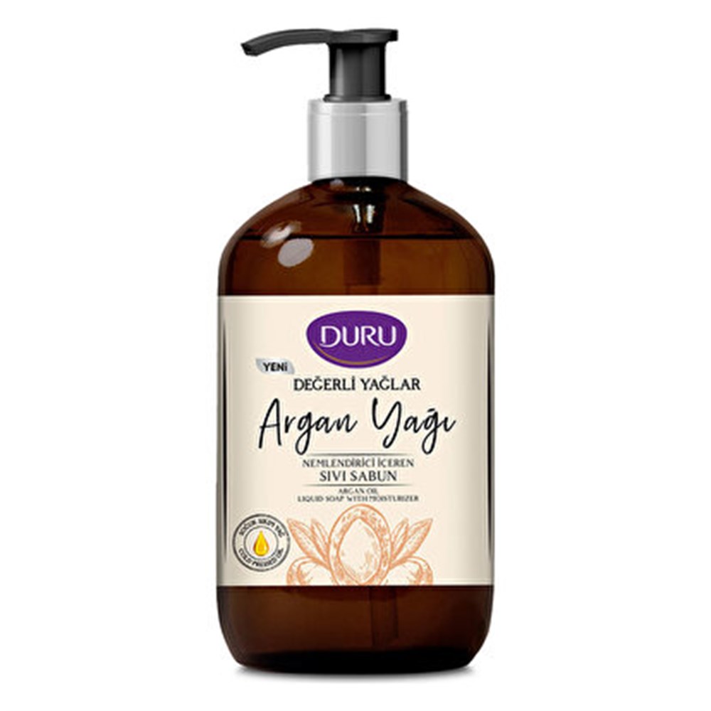 Duru Sıvı Sabun 500Ml Değerli Yağlar Nemlendiricili Argan Yağı