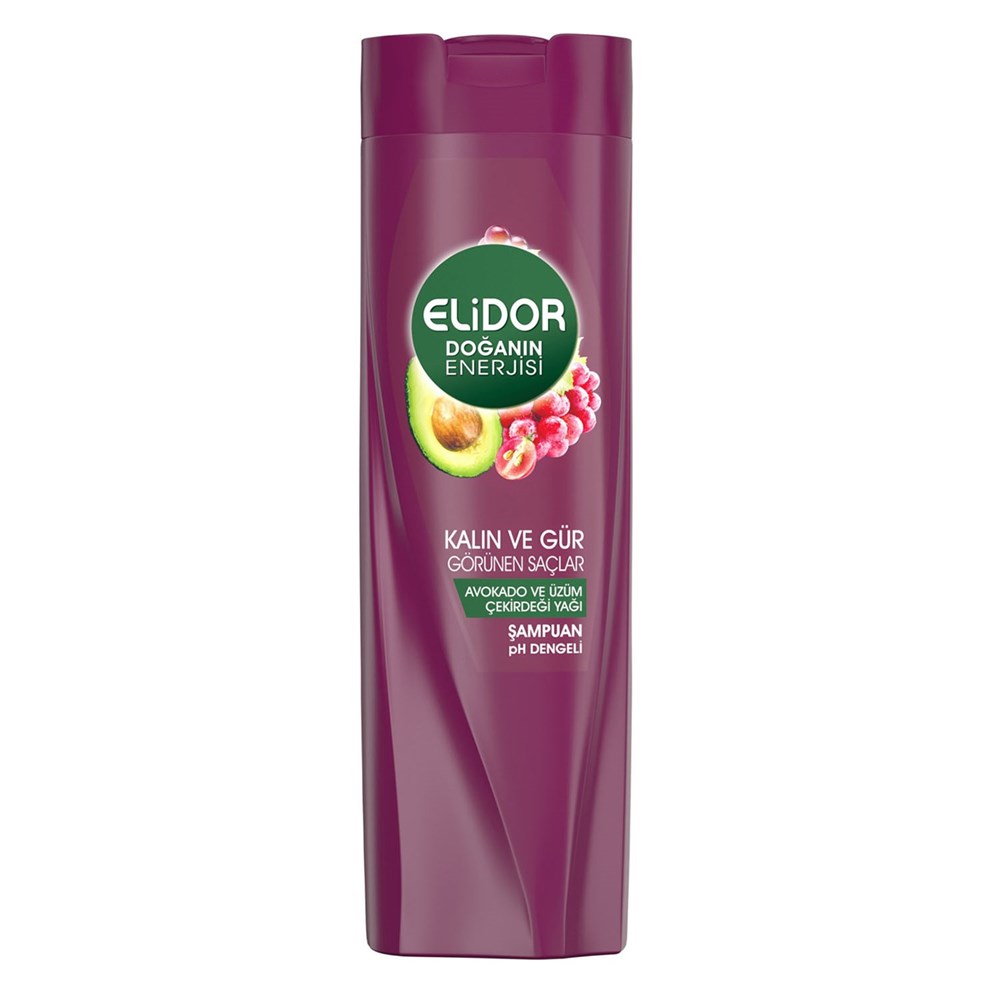 Elidor Şampuan 325 Ml Kalın Ve Gür Görünen Saçlar Avakado Üzüm Çekirdeği
