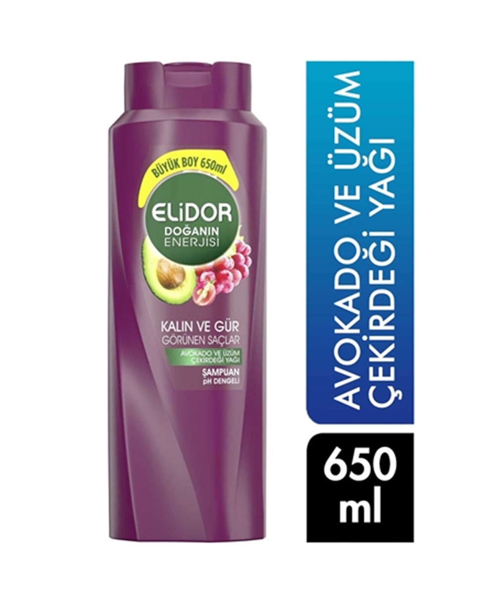 Elıdor Sampuan 650Ml Avakado Ve Uzum Cekırdegı Yagı