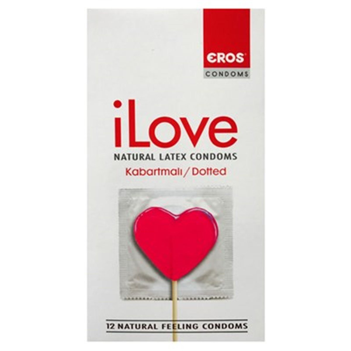 Eros iLove Kabartmalı Prezervatif 12'li