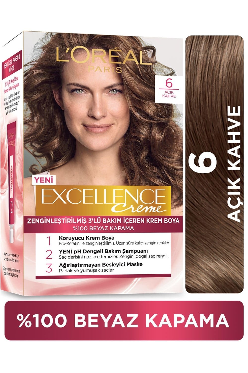 Excellence Creme Sac Boyası 6 Açık Kahve